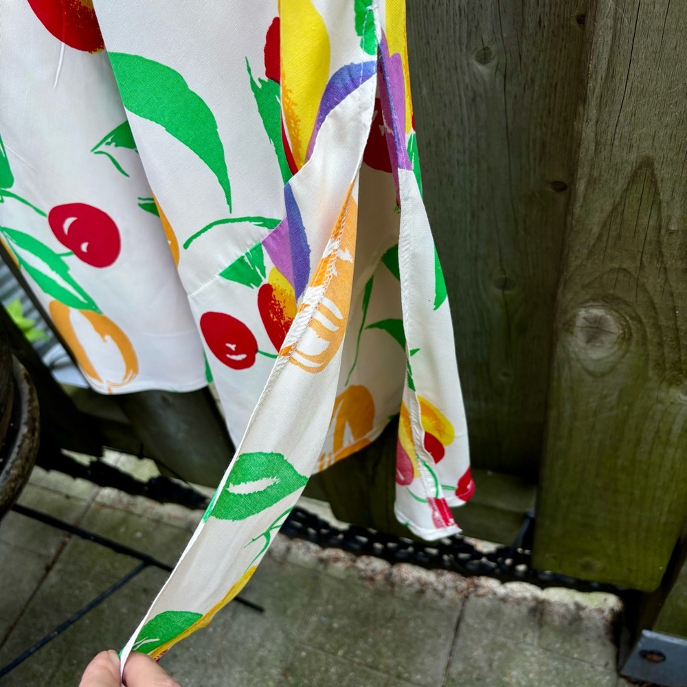 Colorful Fruit Print Maxi Dress - Picture 6 of 8